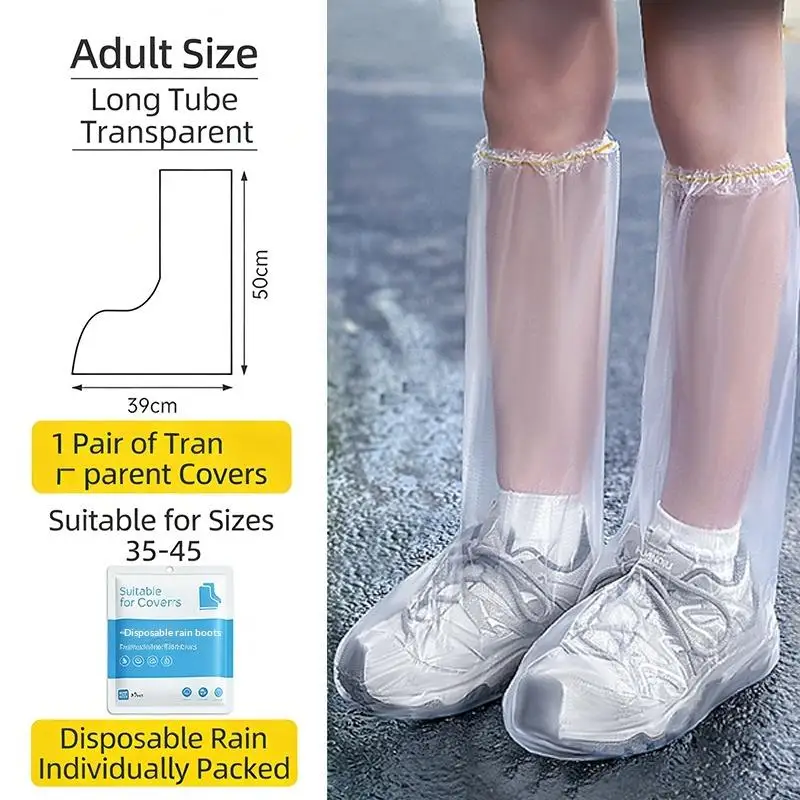 Unisex NonSlip Latex Waterproof Shoe Covers Reusable Shoes Protectors Rain Boot for Work Rainy Travel Day