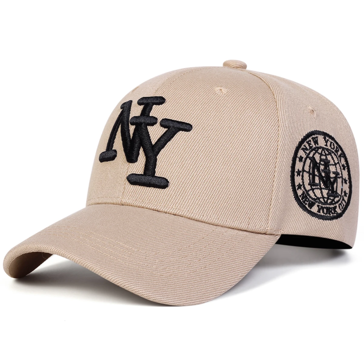 Unisex NY Buchstaben-Stickerei Baseballkappen Frühling Herbst Outdoor Verstellbare Freizeithüte Sonnenschutzhut Sportkappe – Detail 5