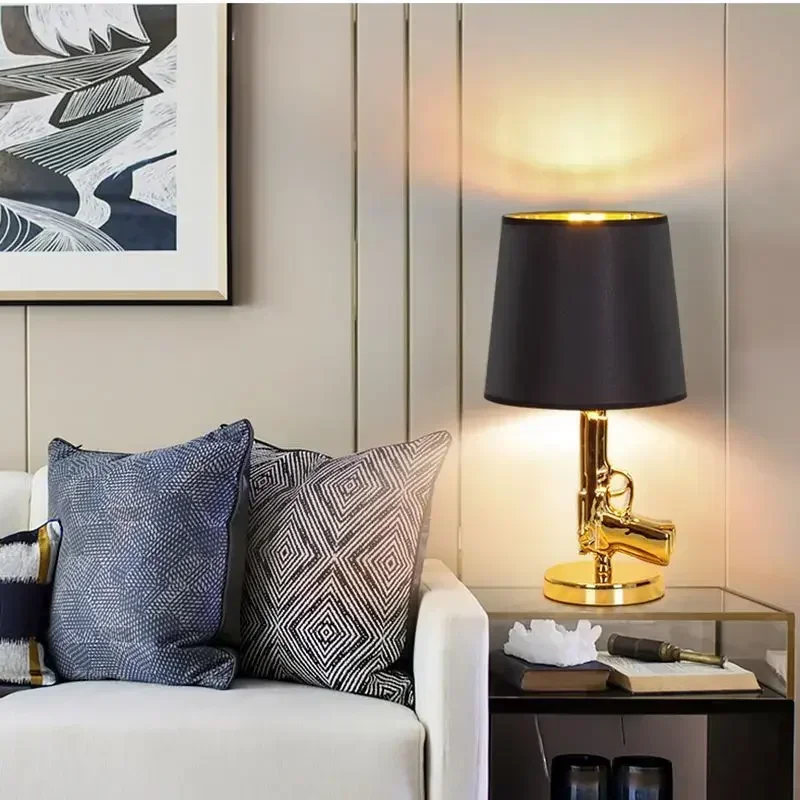 

Modern Chrome Plated Designer Table Lamp LED Bedside Floor Lighting for Bedroom Living Room Study Home Hotel Indoor Decor
