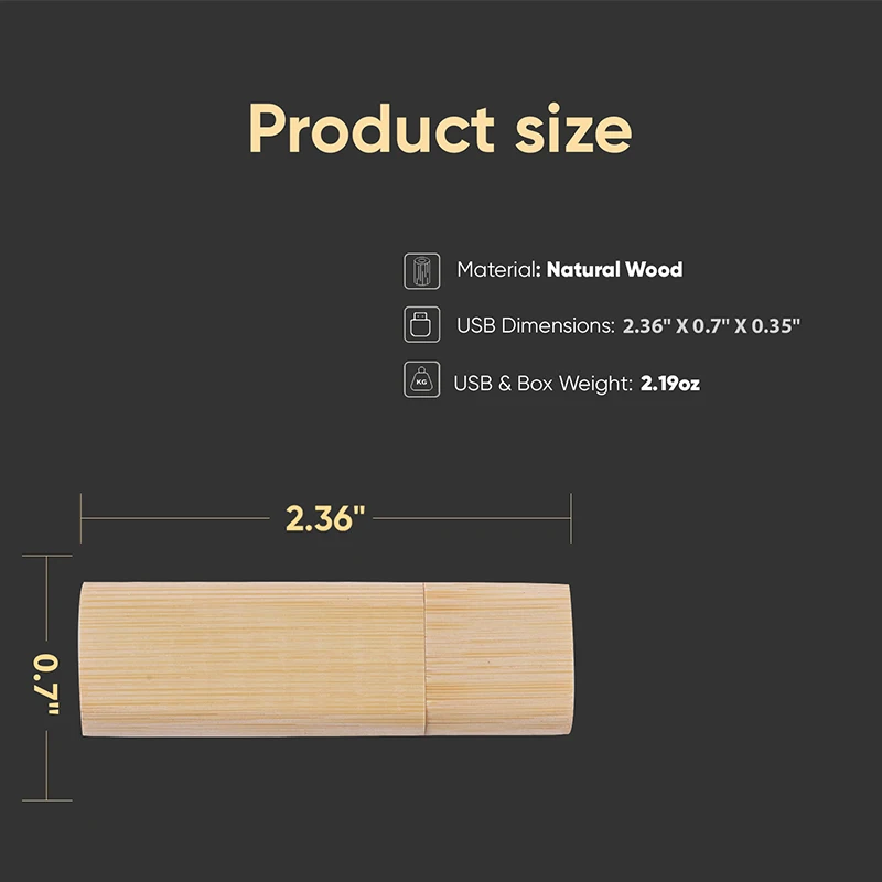 Wooden USB 2.0 Flash Drives 64GB Key Chain Pen Drive 32GB Portable Memory Stick Business Gift U Disk For Laptop USB Stick 16GB