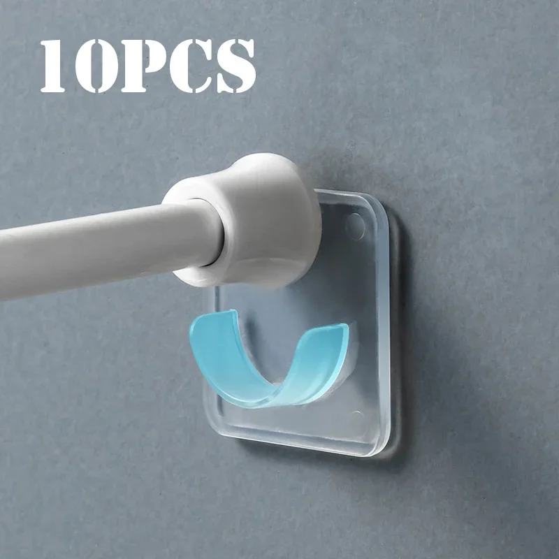 

Самоклеящаяся телескопическая опора для стойки, наклейка без перфоратора, бытовой телескопический держатель стержня, перекладина, настенные крючки, крепежный кронштейн