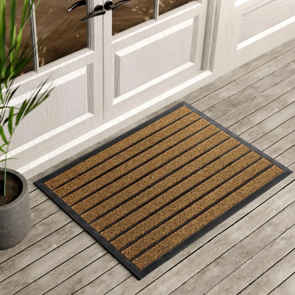 Ultra durable door mat - dustproof outdoor welcome mat - indoor 36 inches x 24 inches