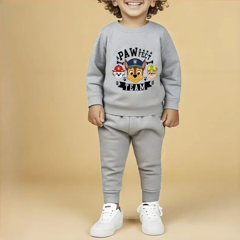PAW Patrol Kinder Mode Outdoor Sweatshirt-Sets Jungen Herbst Casual Langarm Pullover und Hose Zweiteilige Sets – Detail 12