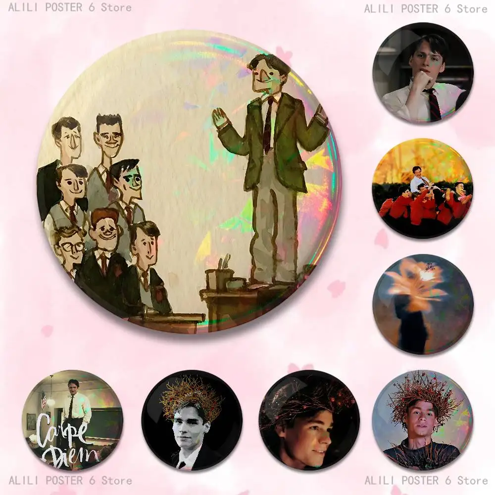 D-Dead P-Poets S-Society 32mm 58mm 75mm 44mm 25mm Anime Badges Brooches DIY Pins Decorations Birthday Gifts