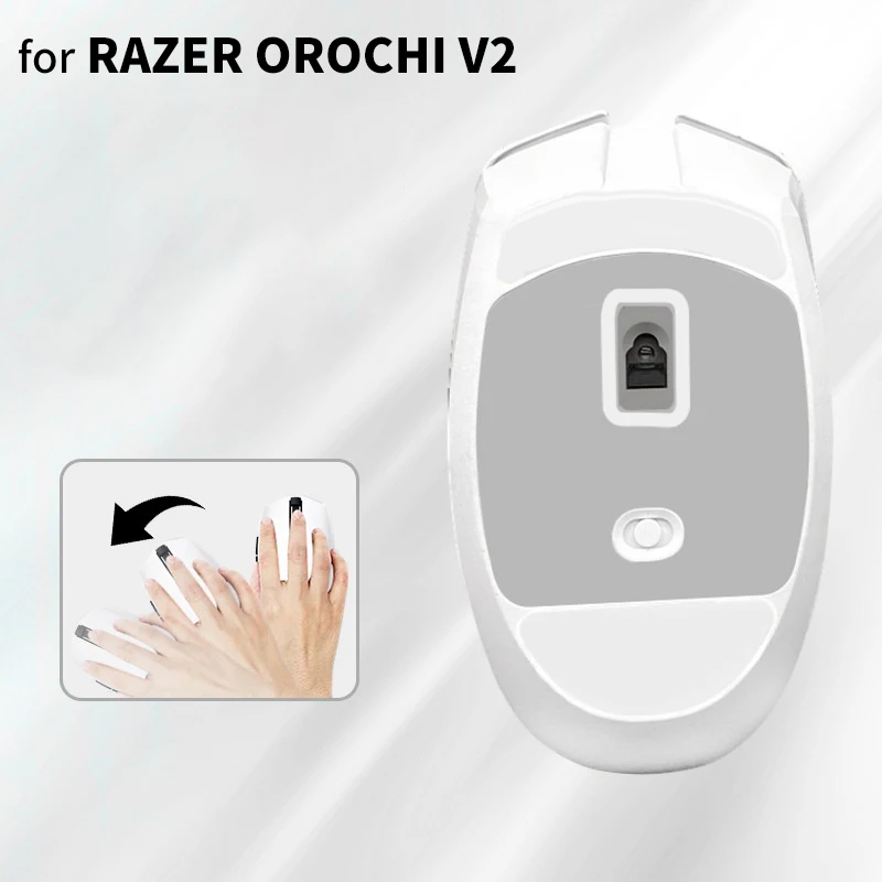 1 Set Vervangende Muisvoeten Skates Voor Razer Orochi V2 Witte Muis Glijdt Curve Rand Ijs Versie Voetjes Pad
