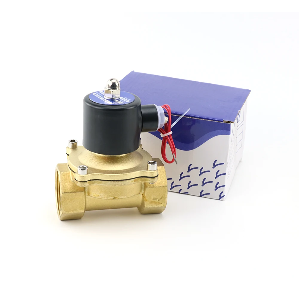 Normally closed brass solenoid valve water valve 1/4 