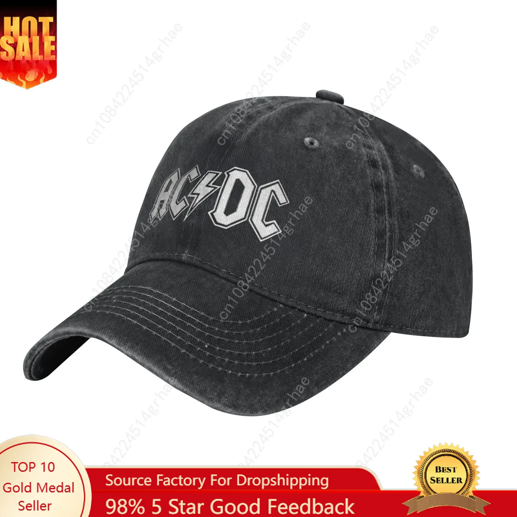 

AC Logo Design White Sun Baseball Cap DC Women Men Print Hip Hop Hats Summer Street Style Hiking Fishing Dropshipping Hat
