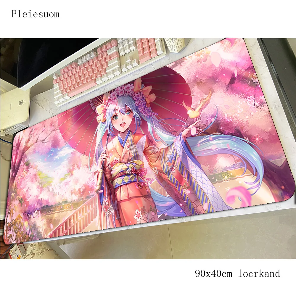 لوحة ماوس فوكالويد لوحة ماوس كرتونية 900x400x4 مللي متر حصيرة مكتبية مطاطية ملحقات ألعاب رائعة حصير لوحة مفاتيح الألعاب كبيرة الحجم