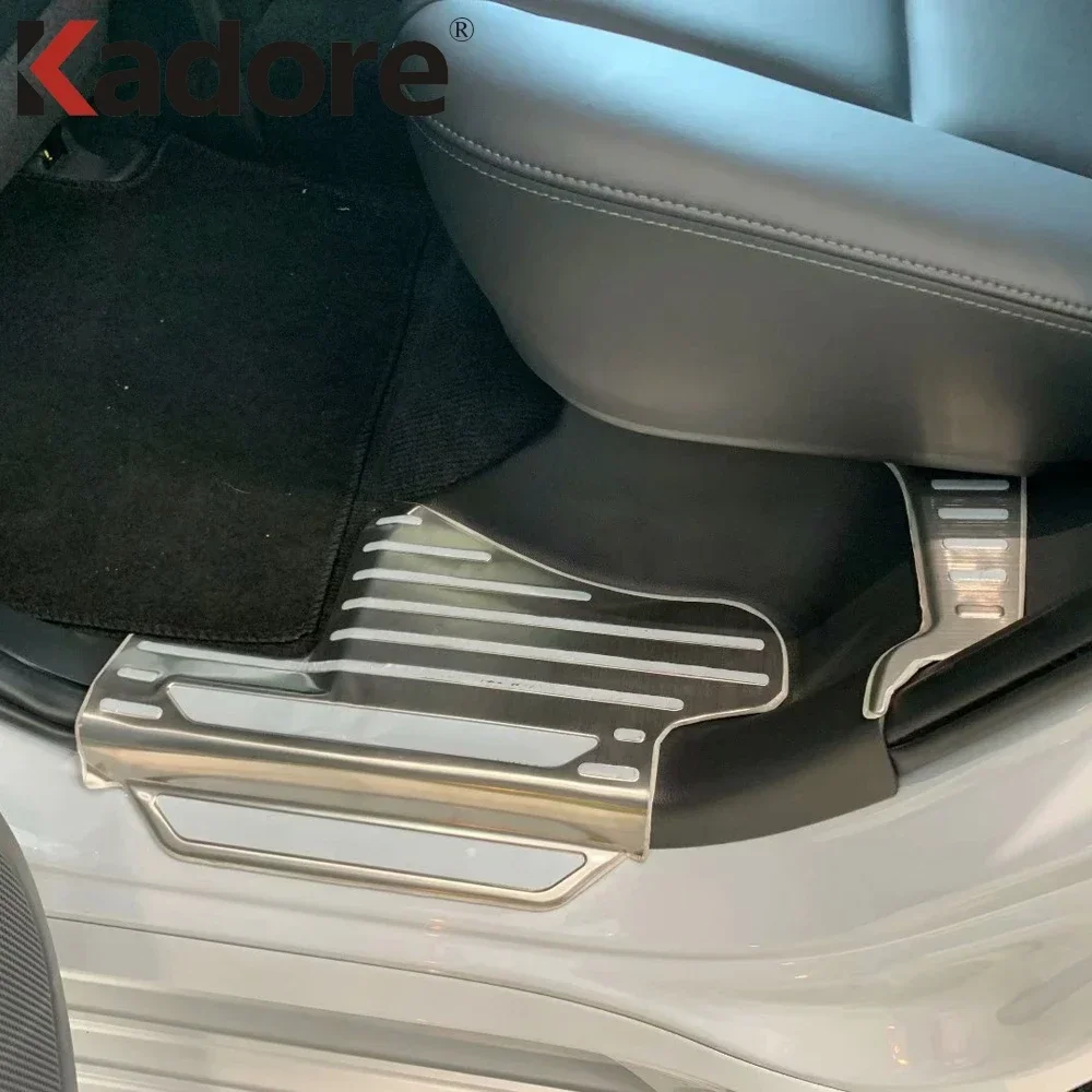 For Mitsubishi Pajero/Montero/Shogun sport 2019-2023 2024 Stainless Car Inner Door Sill Scuff Plate Cover Trim Threshold Guard