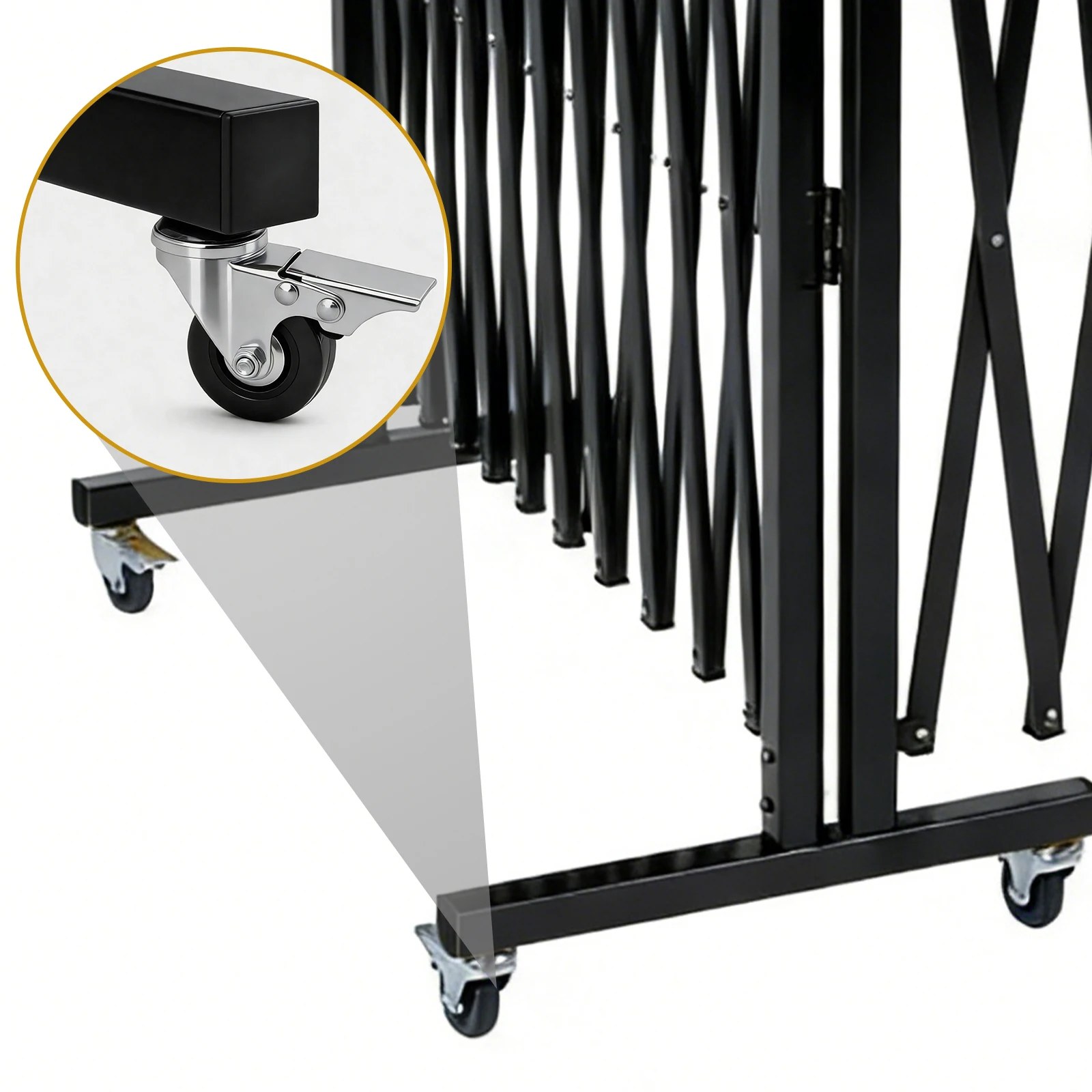 

Мобильные складные ножничные ворота на колесиках, защитное ограждение с поворотом на 0-180 градусов для гаража, дома, склада