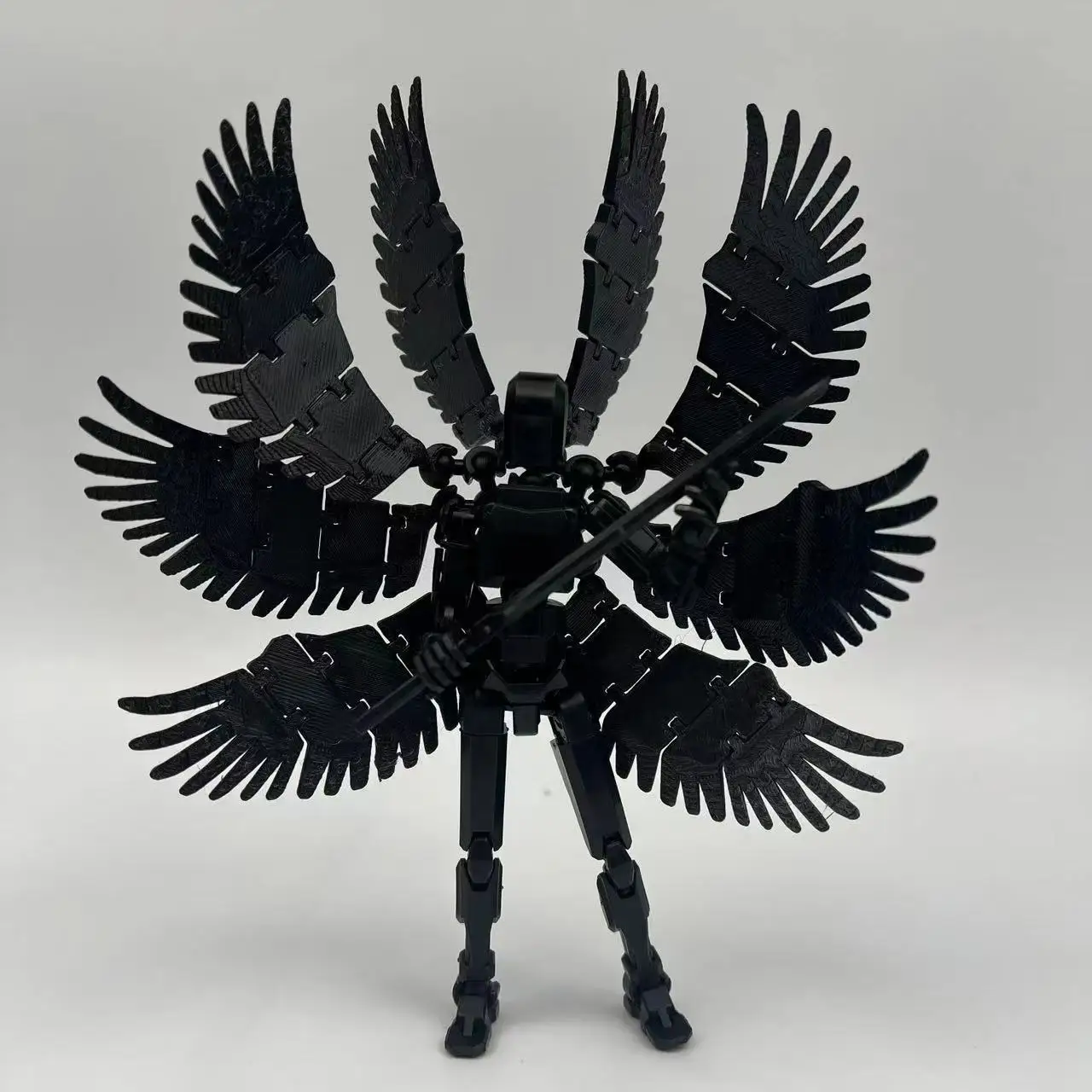 3d Printed Mannequin Dummy Six-Winged Angel Magnetic Warrior Action Figure 13 Lucky Figurine Multi Joint Movable Assembled Gifts
