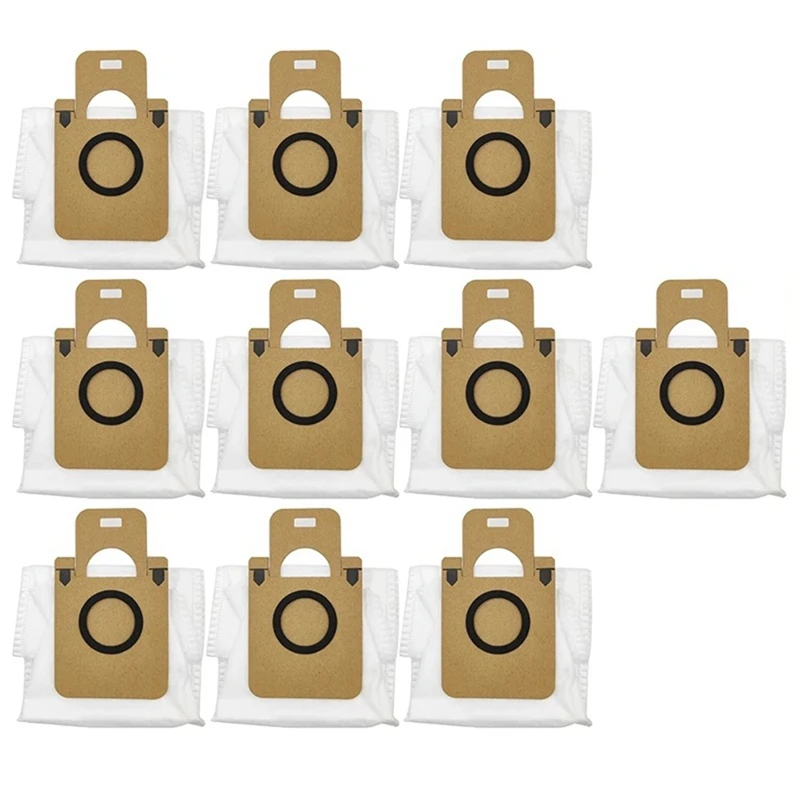 10 ชิ้นหุ่นยนต์เครื่องดูดฝุ่นฝุ่นกระเป๋าชุดอุปกรณ์เสริมสําหรับ Xiaomi Dreame Bot D10 Plus RLS3D เปลี่ยนฝุ่น