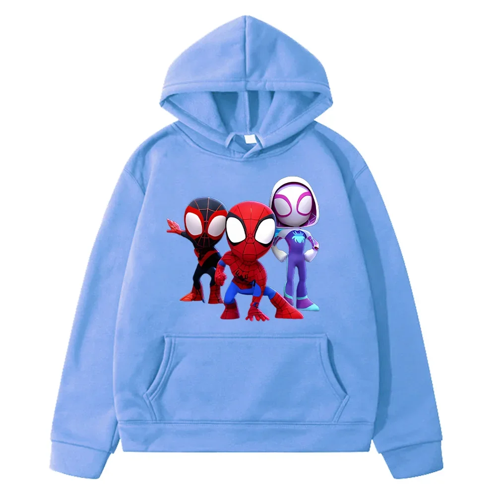 Spidey and His Amazing Friends Fashion Cartoon Printing Hoodies Girls Boys Casual Tops Sweatshirts  Fleece Long Sleeve Hoody Top