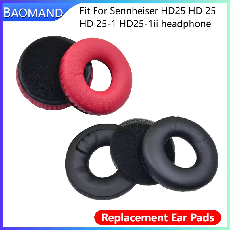 

Replacement Earpads for Sennheiser HD25 HD 25 HD 25-1 HD25-1ii Earmuffs Ultra-soft Sponge Cushion Cover Repair Parts Headphone