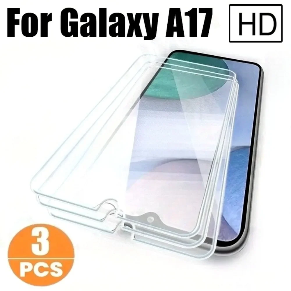 3 Stück Ultra HD gehärtetes Glas für Samsung Galaxy A16 A17 A25 A26 A35 A55 A56 Displayschutzfolie für Samsung A13 A15 A23 A36 A53 A73