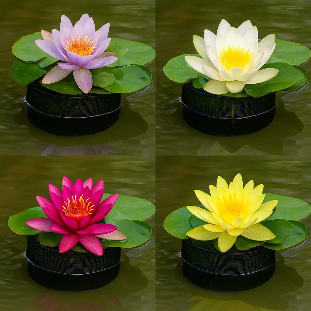 

4Pcs Breathable Mesh Pond Plant Baskets Reusable Square/Round Aquatic Planting Bags Easy To Clean Multi-purpose