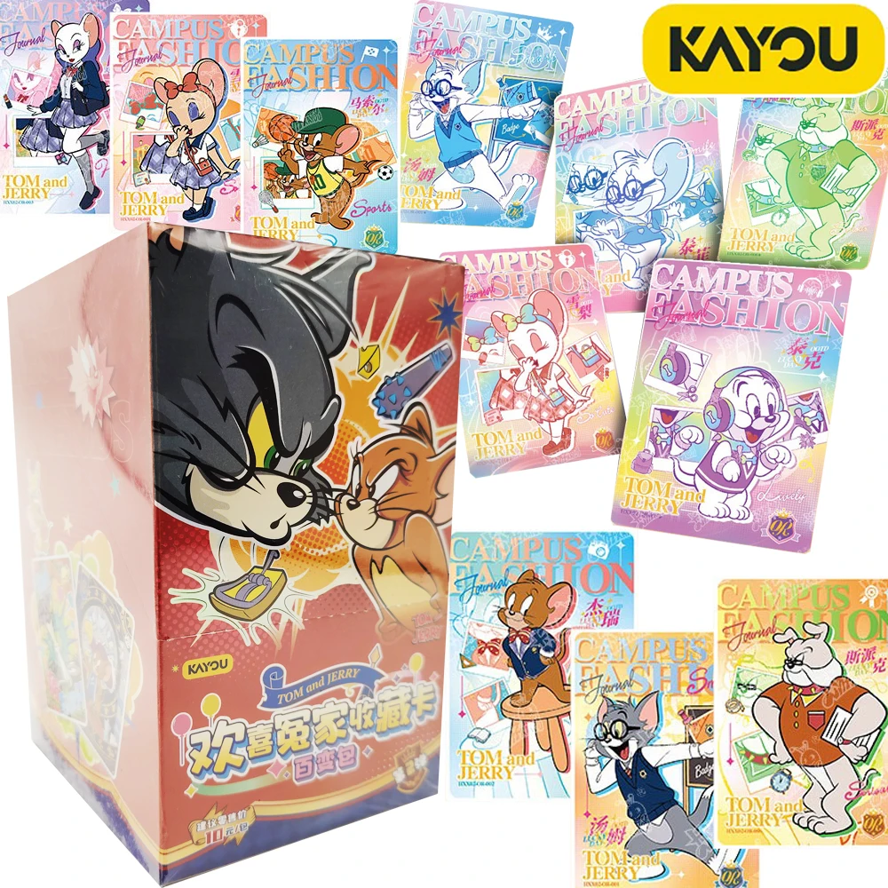

Оригинальные коллекционные карты KAYOU Tom and Jerry для фанатов, анимированная комедийная фигурка, ограниченная серия, карты рыцаря фехтовальщика, забавные подарки