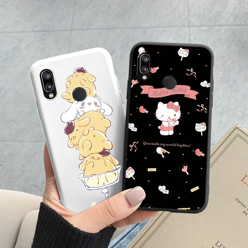 For Huawei P20 2018 P 20 Lite P20 Pro Case Cute kuromi Melody Phone Case Soft TPU Cover Cartoon Sanrio Funda For Huawei P20Lite