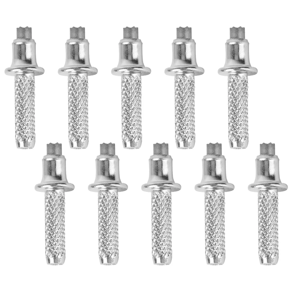 

10 Pcs Trekking Pole Tips Accessories Walking Stick Hiking Poles Travel Metal Replacement Alpenstock Canes Baston Anti Rust