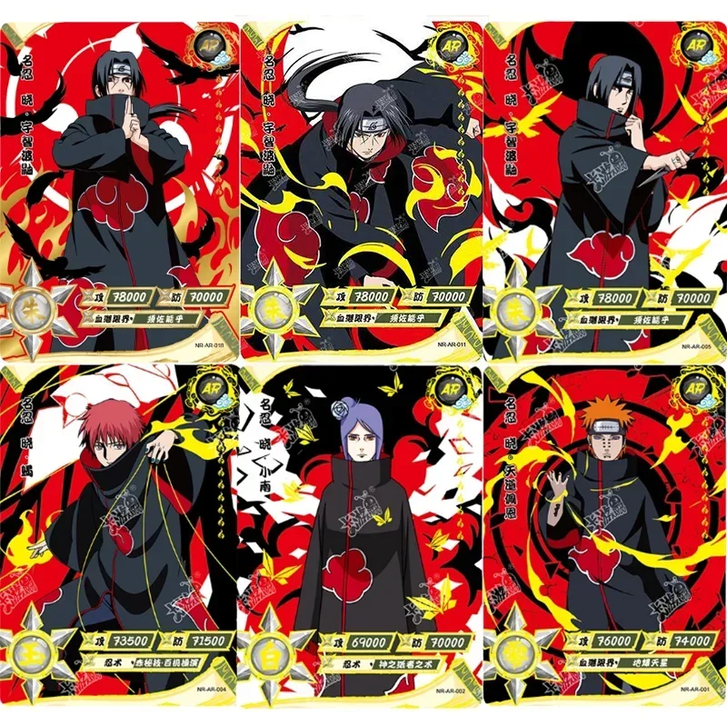 Naruto Card AR 1-37 Uchiha Itachi Uchiha Obito Ootutuki Kaguya Uchiha Madara Anime Figure Game Collection Cards Kids Toys Gifts