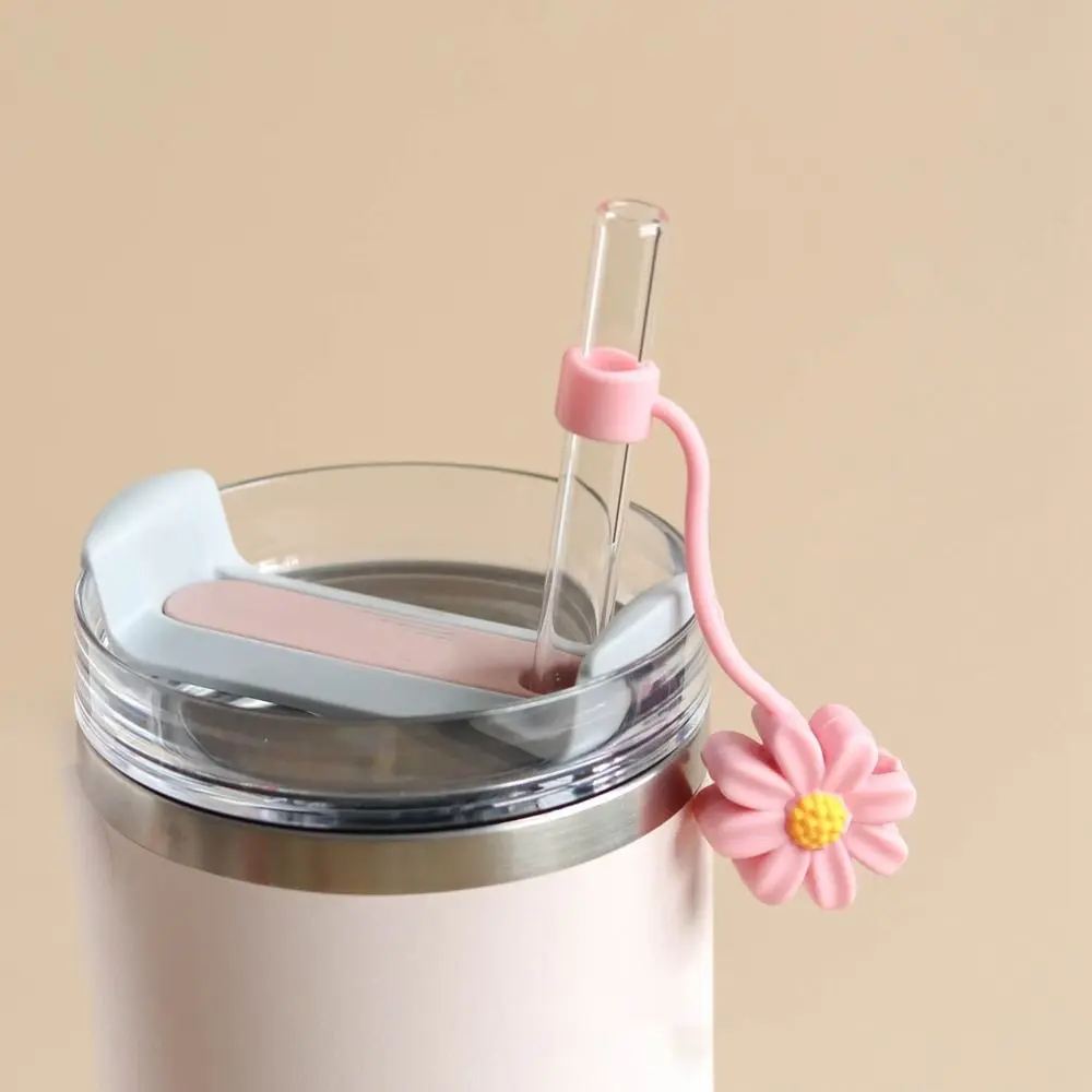 Cup Accessories Silicone Straw Plug Reusable Dust-proof Drinking Dust Cap Drinkware Splash Proof Straw Tips Cover Water Glass