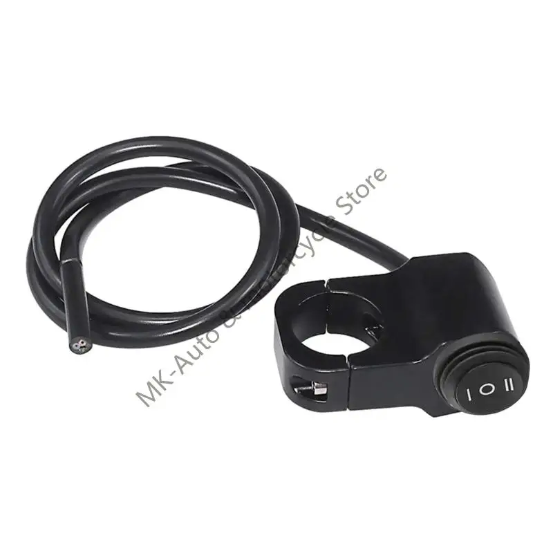 ON OFF Mini Switches for Scooter Motorcycle Lights Waterproof Including Reverse Polarity and Grip Holder