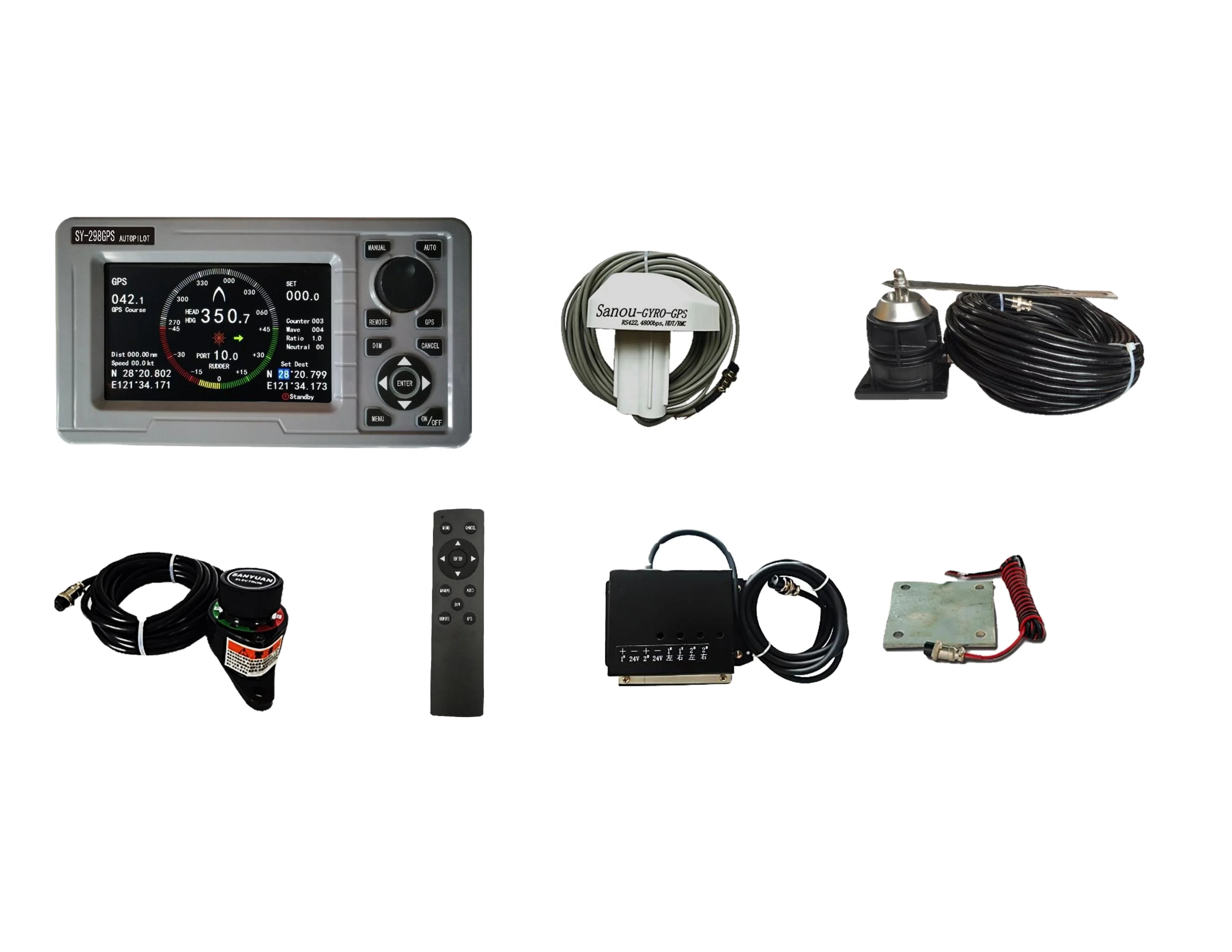 SY298D Marine Autopilot System Sensor Compass Control For Boat YachtSuitable for customized machinery