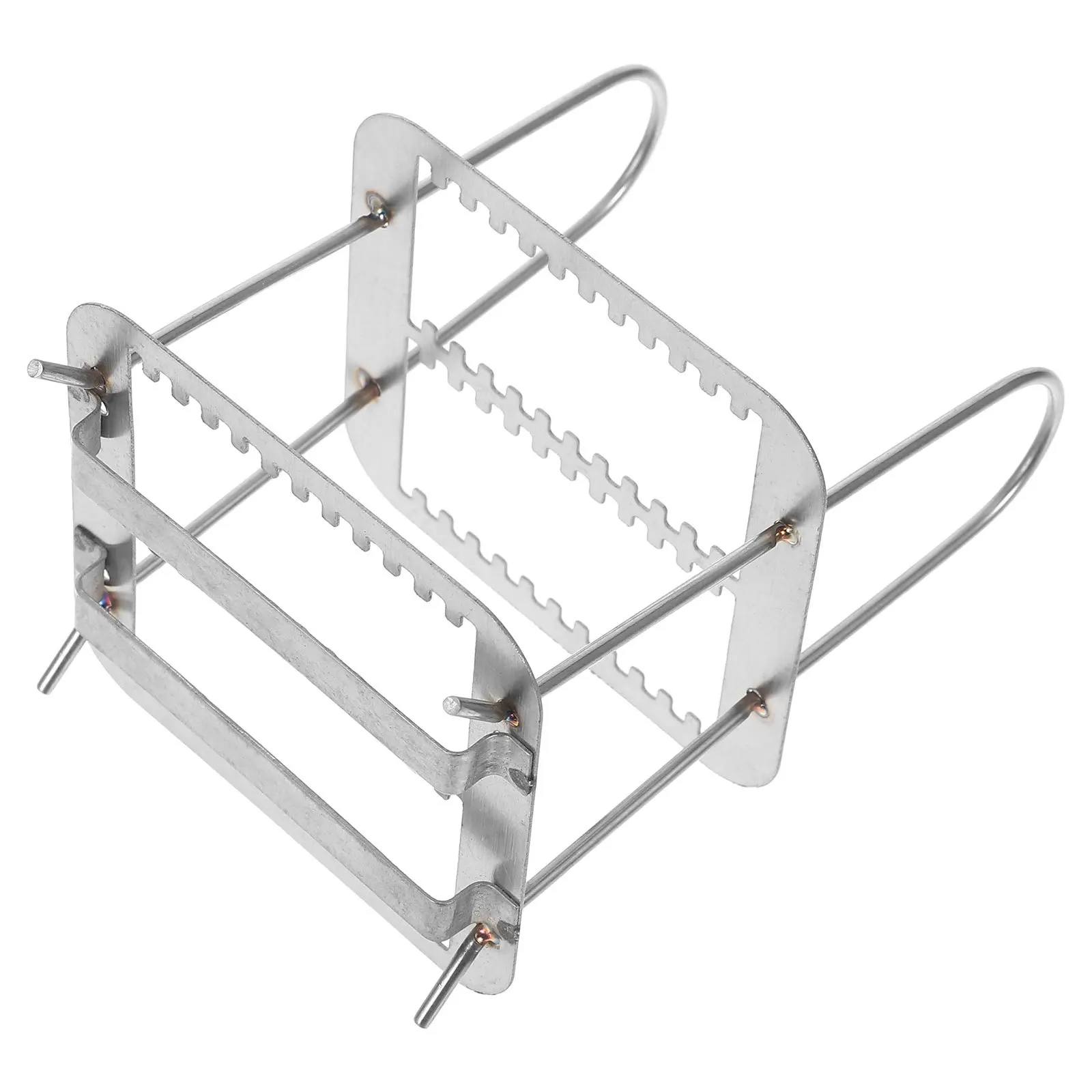 

24-Slots Stainless Steel Microscope Slides Rack Vertical Slide Holder 3.7x2.7x2.7in for Pathology Biology Lab Equipment