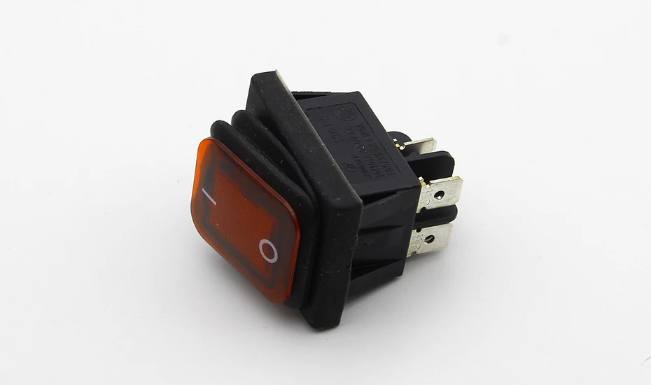 

Hot sale 1pc Red Waterproof Latching Rocker Toggle Switch IP55 4Pin 2Position AC250V/16A LED illuminated Low Price