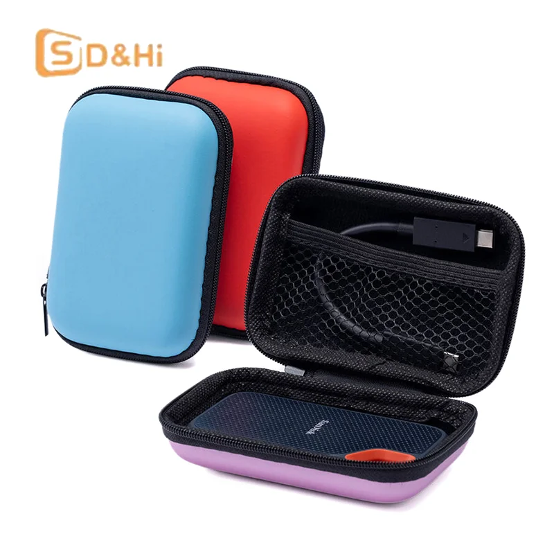 Creative Portable Hard Disk Mini Storage Bag Gaming Accessories Travel Zipper Hard Case Storage Bag Data Cable Sundries Bag