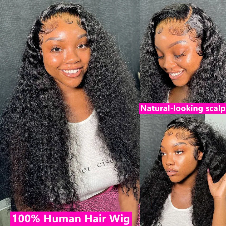 13x6 Lace Frontal Wig Loose Deep Wave Wigs For Brazilian Women Curly Human Hair Hair Water Wave 13x4 Lace Front Wig For Women