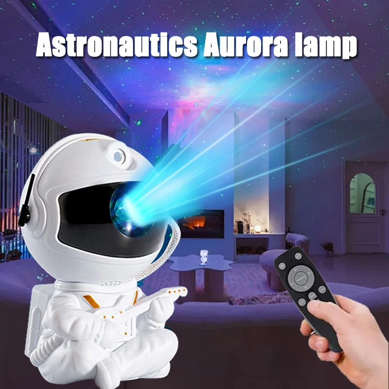 Galaxy Star Projector LED Night Light Starry Sky Astronaut Porjectors Lamp For Decoration Bedroom Home Decorative Children Gifts