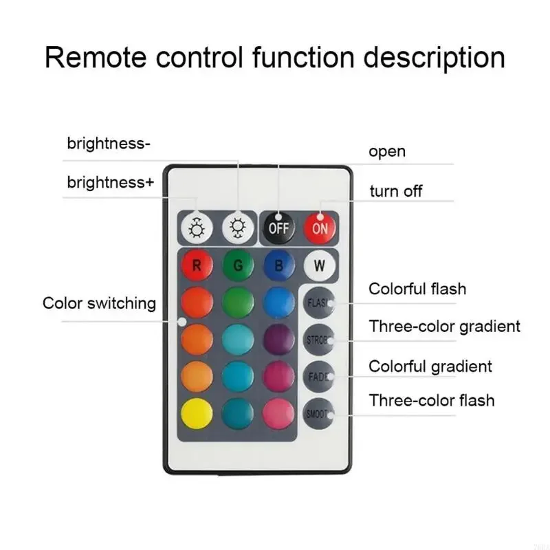 Moon Lamp Circuit Board 16 Color LED Light Source USB Charging Battery Remote Control Night Light Source 3D Printer Part