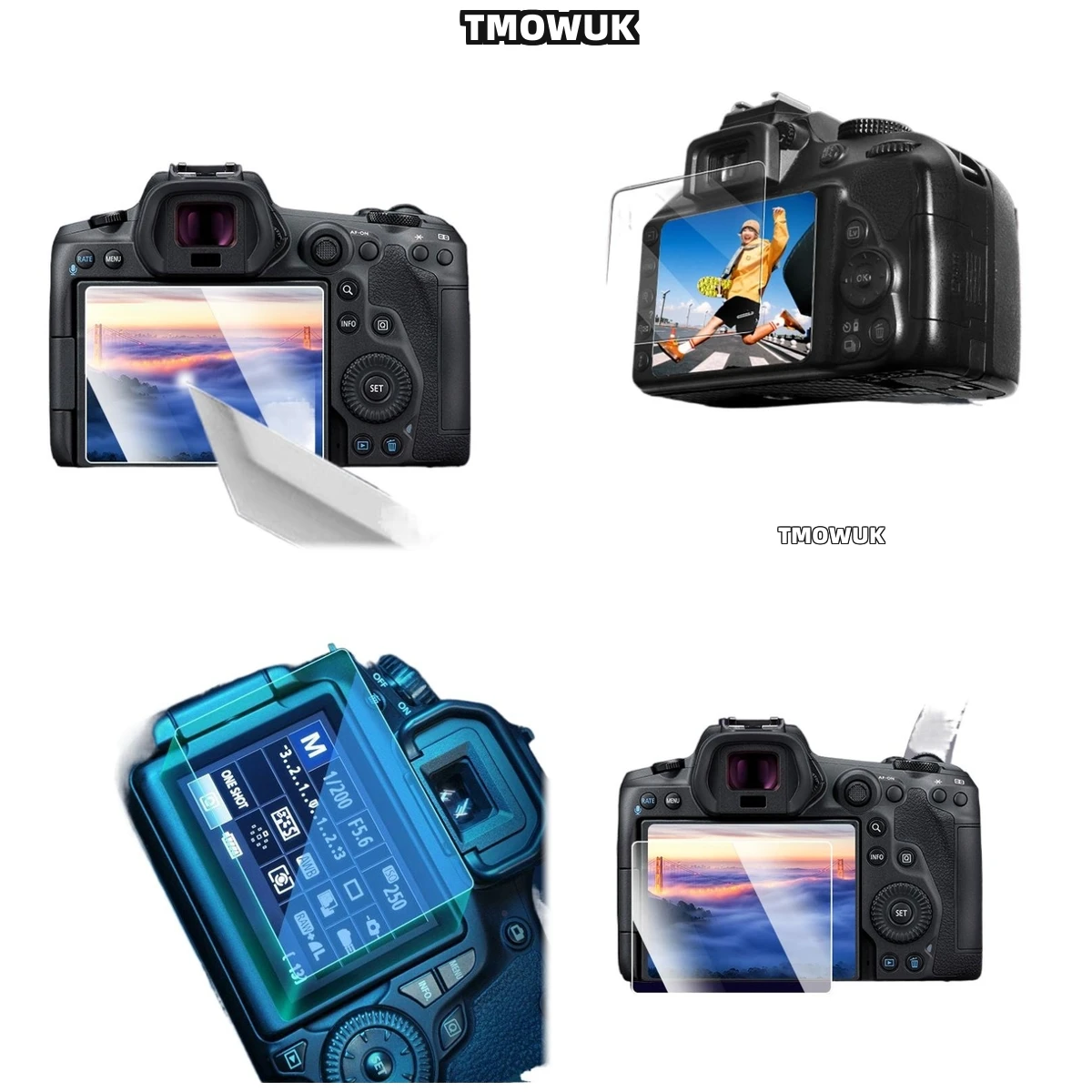 

For Canon 200D 200DII Bubble-Free Privacy Protector - 9H Tempered Glass Anti-Glare Matte Screen Film