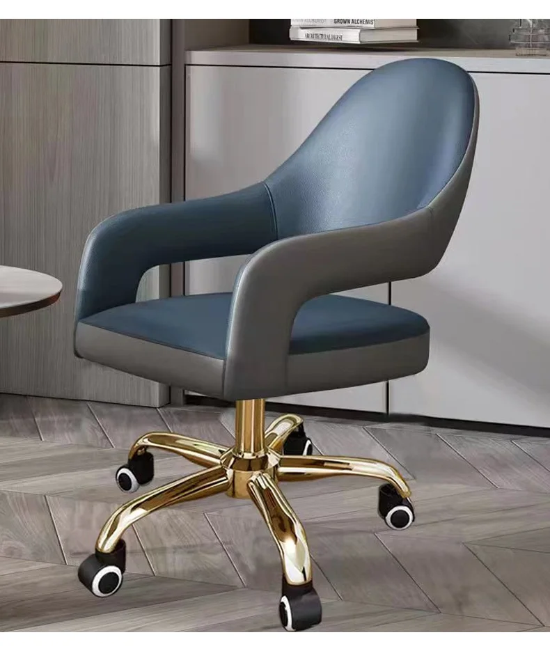 Dinning Modern Office Chair Vanity Arm Nordic Lightweight Office Chair Wheels Backrest Desk Garden Silla Oficina Salon Furniture