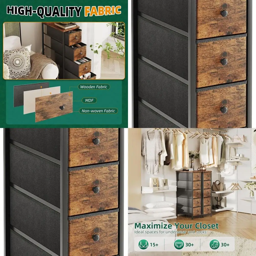 Compact 5-Drawer St… - image