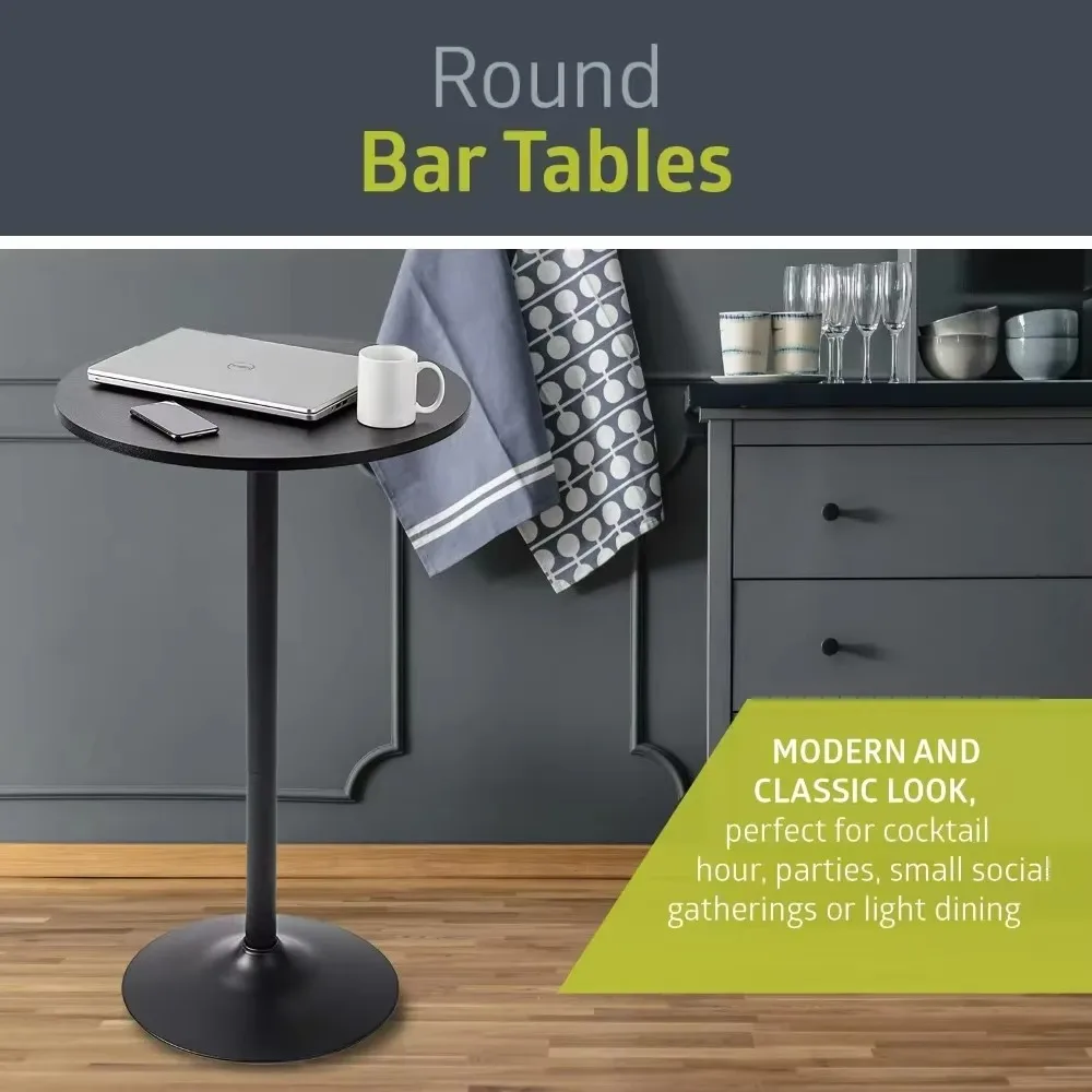 Santina 2-Piece Round Bar & Wine Table, 23.7