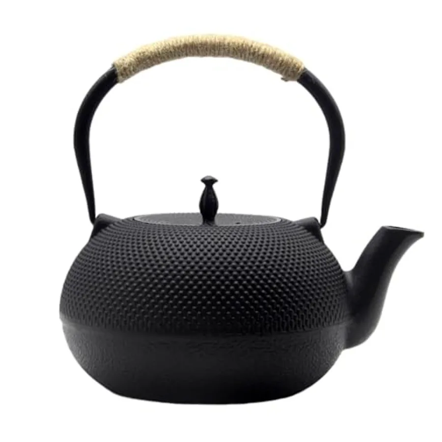 

Big Cast Iron Teapot Japanese Tetsubin Tea Kettle for Stovetop Safe Cast Iron Tea Pot with Stainless Steel Infuser for Loose Te
