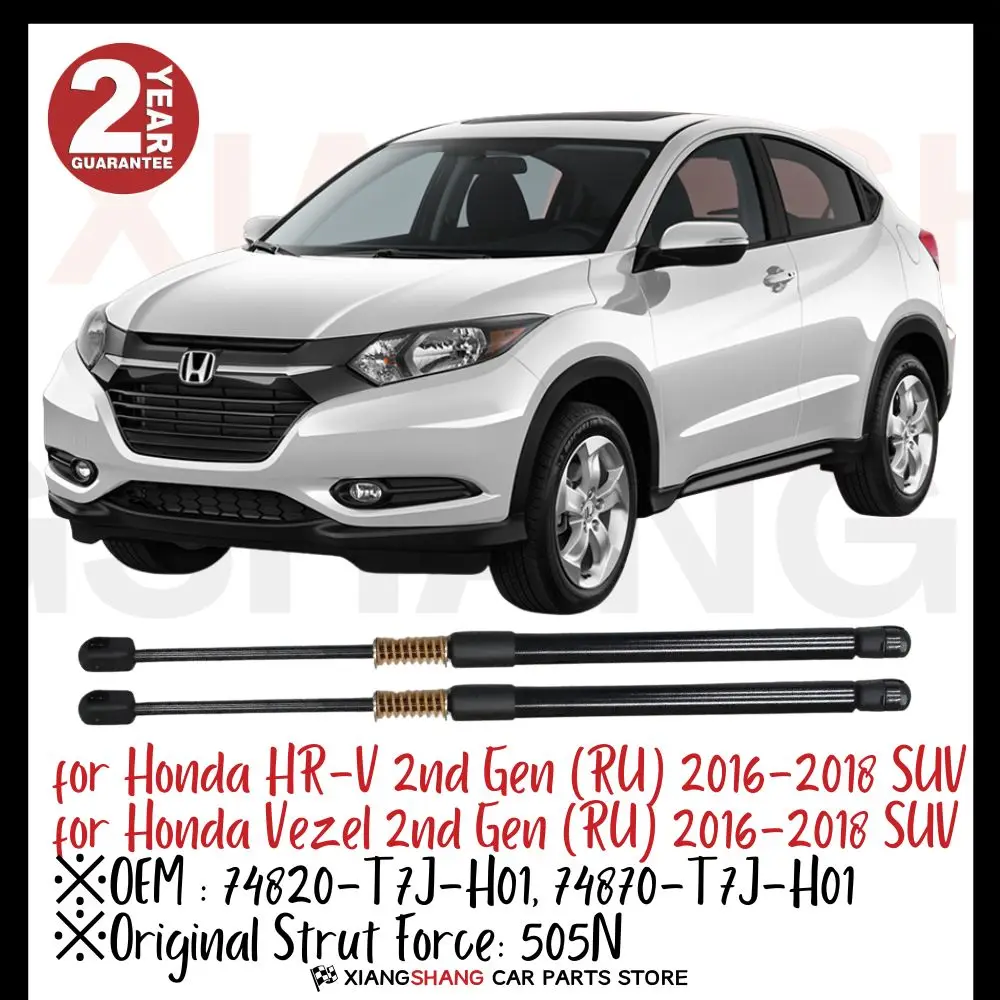 

2pcs Rear Tailgate Damper for Honda HR-V 2nd Gen (RU) 2016-2018 SUV WITH SPRING Trunk Boot Gas Charged Gas Struts
