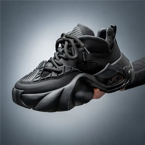 용수철 통기성 좋은 아빠 신발, 트렌디 브랜드, 하이 엔드 캐주얼 러닝 에어 쿠션 스포츠 신발, 두꺼운 밑창 높이 신발, 신상 