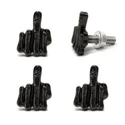 Tornillo de cabeza de 4 piezas para motocicleta, soporte de matrícula modificado, tornillo decorativo para bicicleta eléctrica