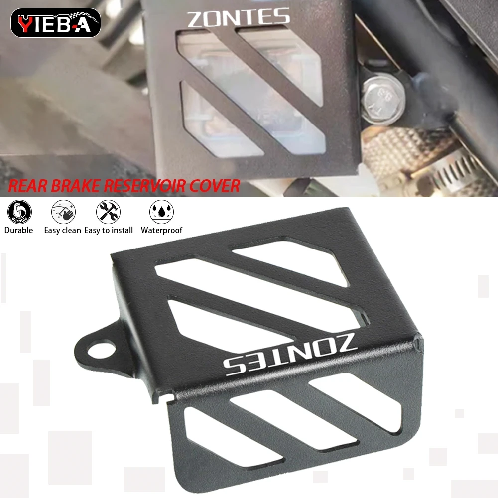 

For ZONTES KD 125 150 200 350 YIEBA Motorcycle Rear Brake Fluid Reservoir Guard Protector For KD150-U-G1-U1 GP1 GP2 TR200 TR400