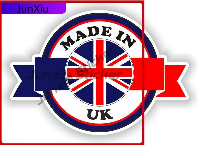 

UK United Kingdom Made in, Unique Laptop Wall Durable Vinyl Vehicle Decor Vinyl Decal For Car Truck SUV Window Bumper Laptop