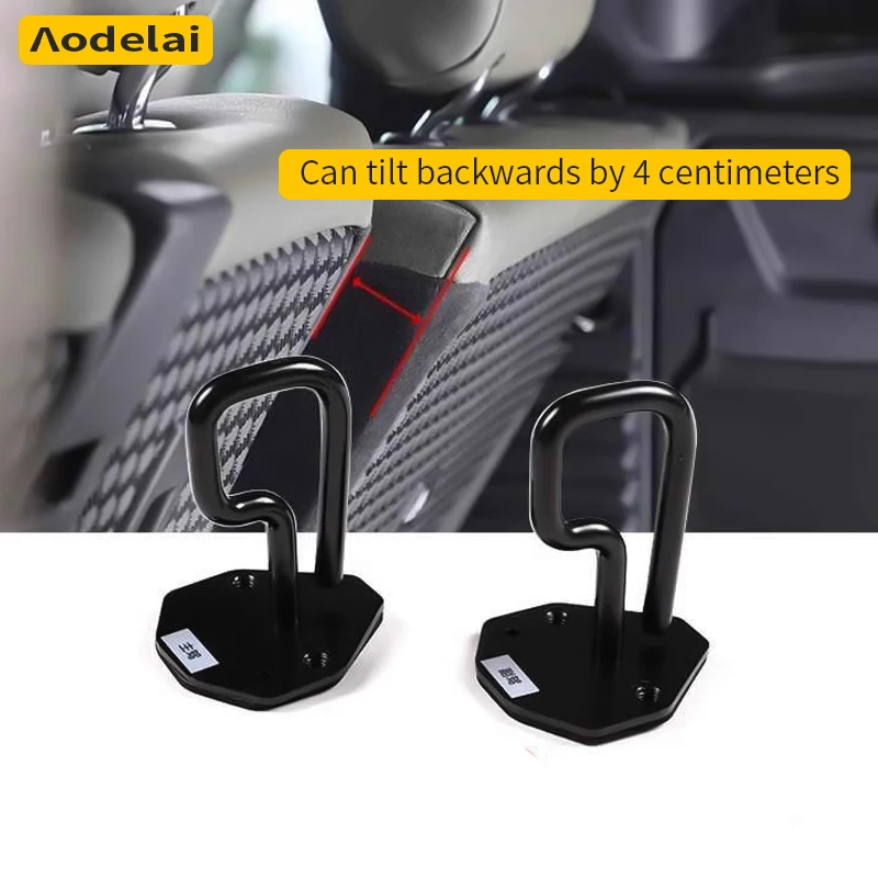 

Для Land Rover Defender 110 2020-2026: Металлический черный кронштейн для регулировки спинки заднего сиденья, аксессуары для интерьера автомобиля