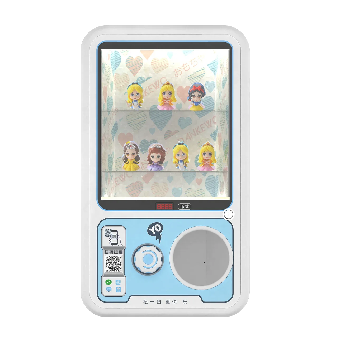 75-100 Mm Metal Box Capsule Toys Vending Machine Coin Operated Gashapon Gift Machine Egg Toys Display For Shopping Mall