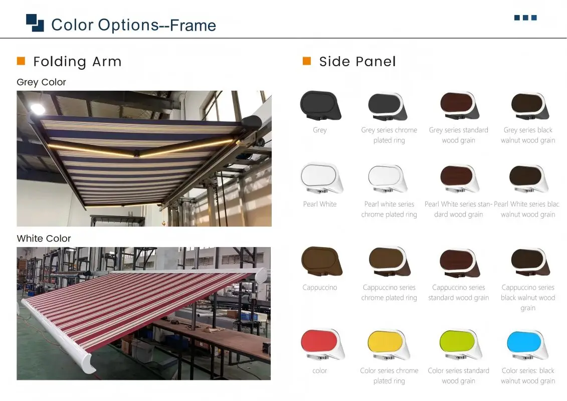Immagine 5: Tenda da Sole Retrattile Personalizzabile di Qualsiasi Dimensione, Resistente al Vento, alla Pioggia e ai Raggi UV, per Villa, Giardino, Patio, Balcone