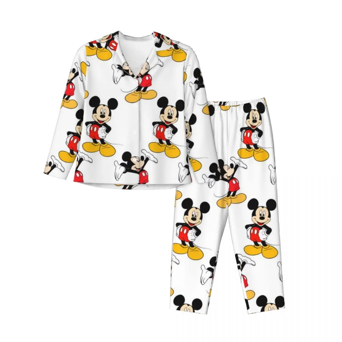 Disney Mickey Mouse Women Pajamas 2 Pieces Set Loungewear pyjama pour femme