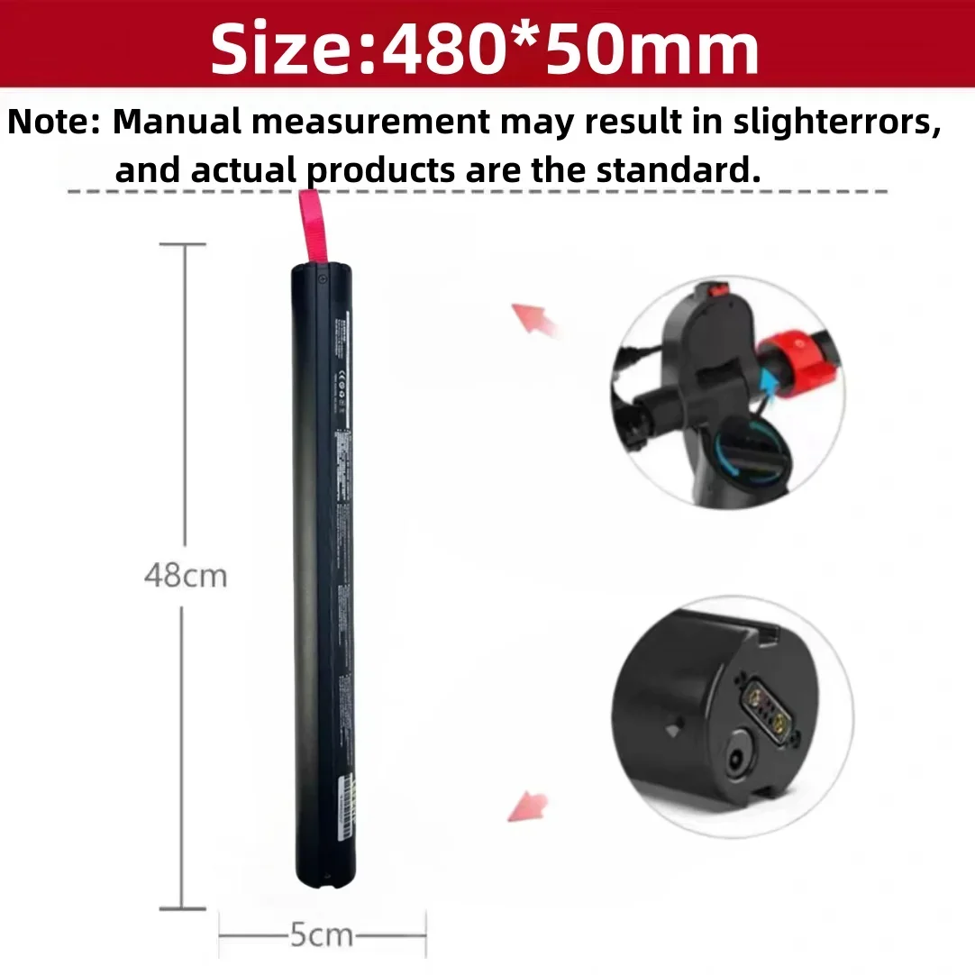 

36V 5200mAh X7 Scooter Rechargeable Lithium Battery Pack 187Wh HX Scooter Battery Accessories Replacement Part