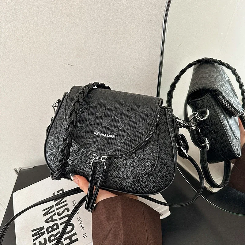 

Stylish Women's Leather Shoulder Bag - Crossbody Messenger Bag Handbags, Elegant For Ladies, Luxury By Famous Designer