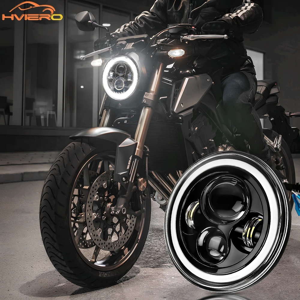 

1/2PCS Motorcycle Led Headlight 45w Ultra Bright 7000k Fog Work Spot Lamp Drl Daytime Running Light 12v-36v IP67 Car Headlamp
